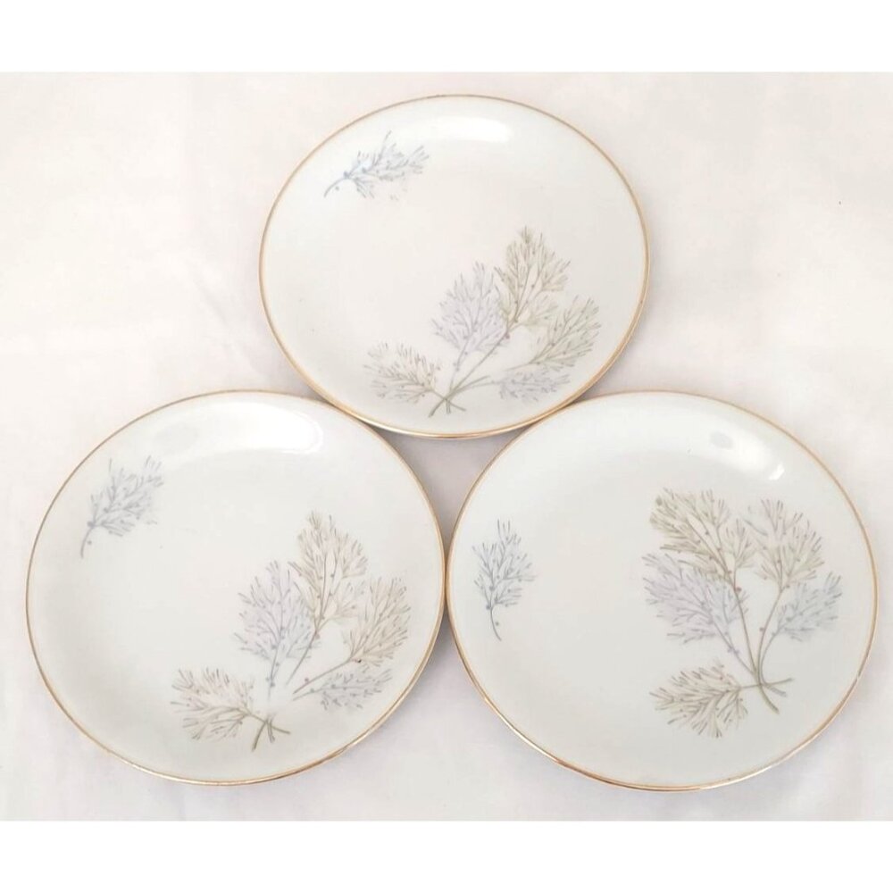Edelstein Wakefield 18955 Set Of 3 - 6" Bread Plates Made In Bavaria Germany